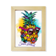 thumbnail image 1 of Gafas de sol estilo tropical de fruta piña Escritorio de madera Arte Pintura 6x8 pulgadas marco de foto foto, 1 of 4