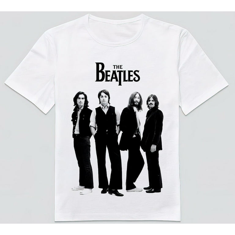 Bule Prevail vejviser The Beatles T-Shirt Band White Men Gift Cotton Unisex Tee S-4XL -  Walmart.com