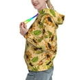 thumbnail image 2 of Lsque Sunflowers Pattern Casual Women's Hoodie,Hooded Sweatshirt with Kangaroo Pocket,Pullover Hoodie with Eye-catching Drawstrings-Large, 2 of 7