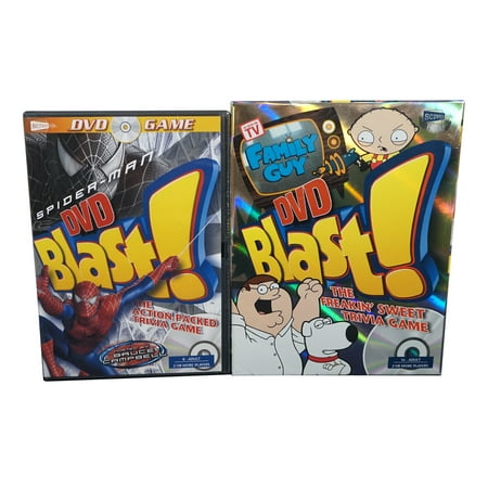 Set of 2 - Family Guy DVD Blast PLUS Spider-Man DVD Blast game From Screenlife