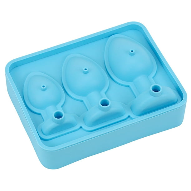 Moldes Cubitos Hielo Con Forma Divertida Bandeja Molde para Broma Tapón Anal Silicona Enfriar Cócteles Whisky
