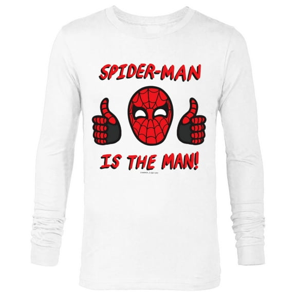 Marvel Spider-Man: No Way Home Spider-Man is The Man! - Long Sleeve T-Shirt for Men – Customized-White