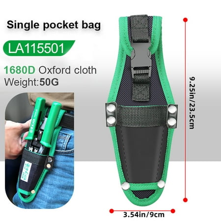 

1pc Multifunctional Tool Storage Bag Electrician Belt Thickened Oxford Cloth Waist Bag Rainproof And Wear-Resistant Craft Durable Hardware Repair Tool Bag For Carrying Wrench Pliers