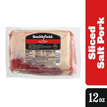 Smithfield Sliced Salt Pork, 12 oz