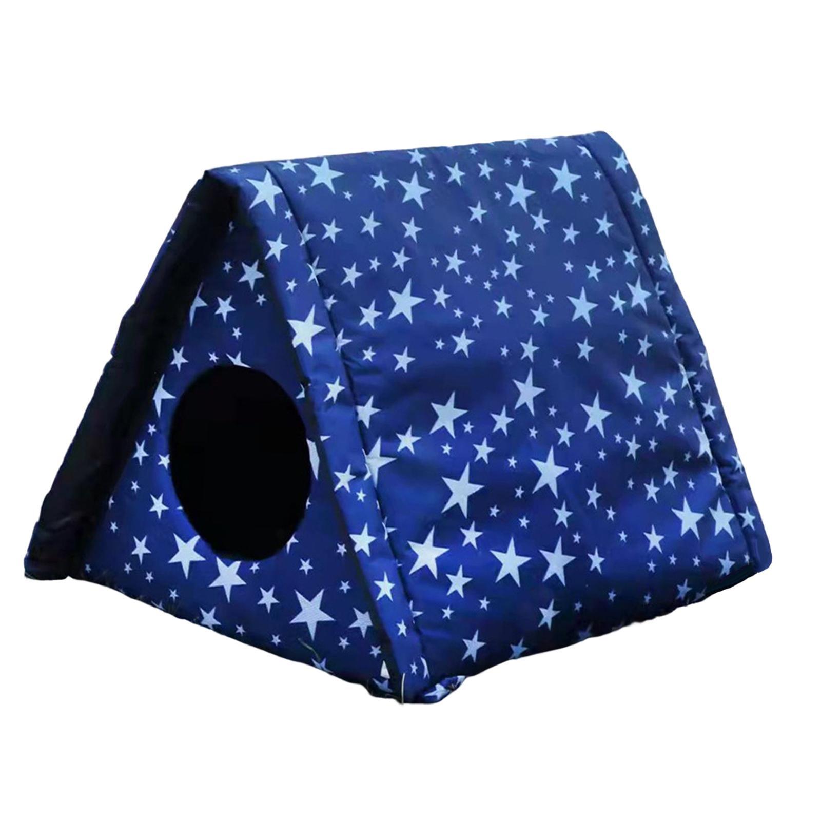 YWMJZEU Outdoor Cat House Weatherproof Dog Kennel Pet Cat Beds Kitten House Keeping Warm 40cmx35cmx40cm