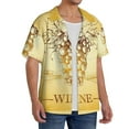 thumbnail image 4 of Disketp Men's Hawaiian Bunch of Grapes Print Shirts Button Down Holiday Beach Shirts-XX-Large, 4 of 7