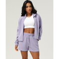 thumbnail image 2 of Top-kevin 2 Piece Sets for Women Sweatsuit Casual Tracksuits Long Sleeve Tops and Shorts 2025 Lounge Outfits, 2 of 9