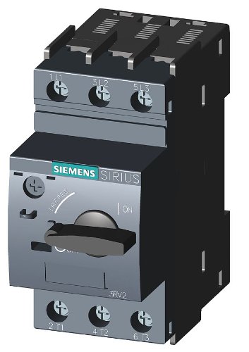 Siemens 3RV1021-1GA10 Manual Starter and Enclosure Open Type 4.5-6.3 FLA Adjustment Range