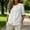 White, variant on Classic Double Breasted Shirts for Women Daily Casual Original Stand Collar Double Layer Cotton Shirt Versatile Half Sleeve Top Double Breasted Buttons 2026 Summer New Neck Blouse White L