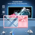 thumbnail image 5 of ELEHOLD For Samsung Galaxy S23 Ultra Case, Military Grade Protection Clear Slim Fit Anti-Yellowing Non- Slip Shockproof Protective Lens Cover Protection Case for Samsung Galaxy S23 Ultra,Pink, 5 of 6