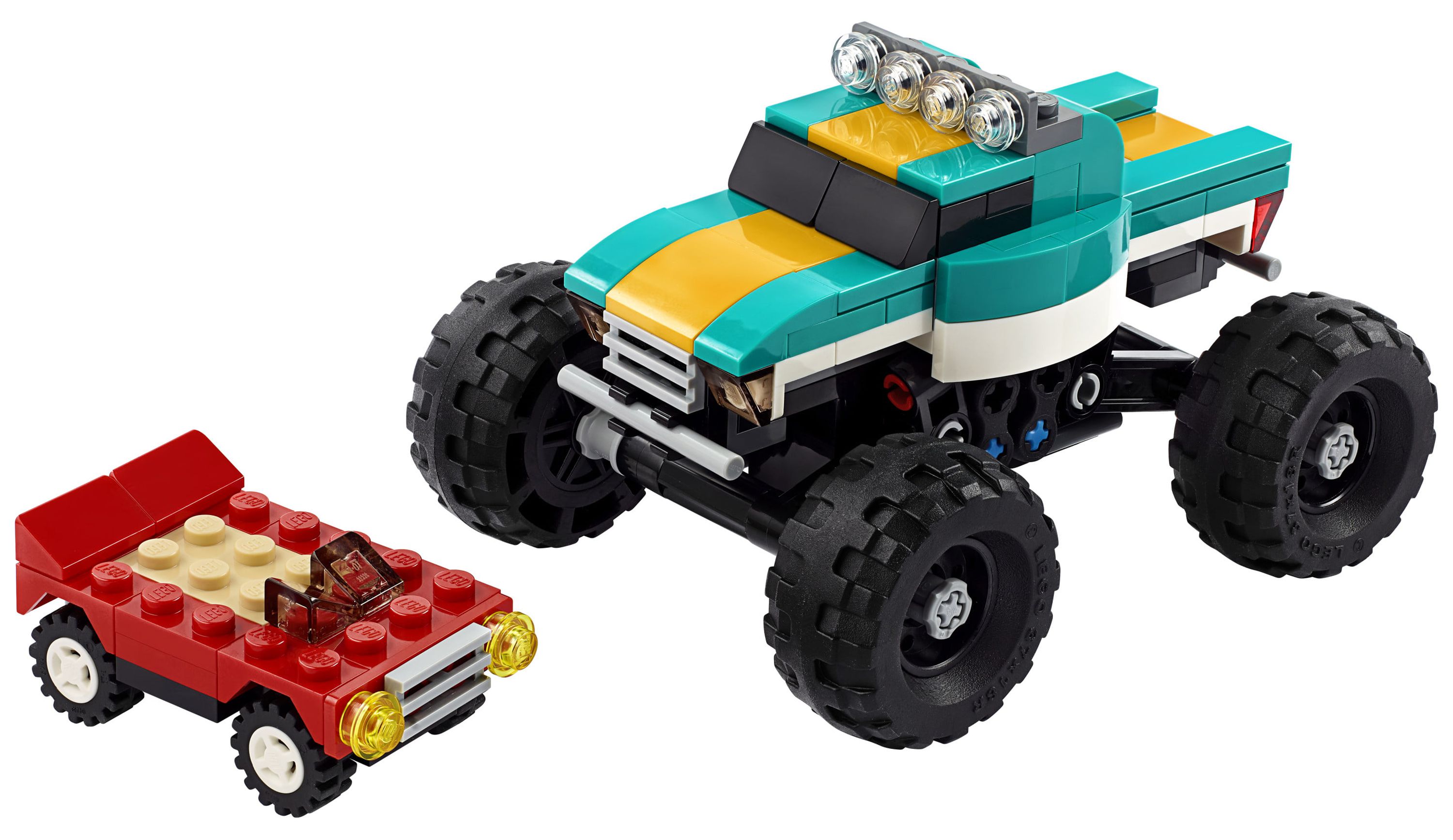 LEGO Creator 3in1 Monster Truck Toy 31101 Cool Building Kit for Kids (163 Pieces) - image 3 of 11