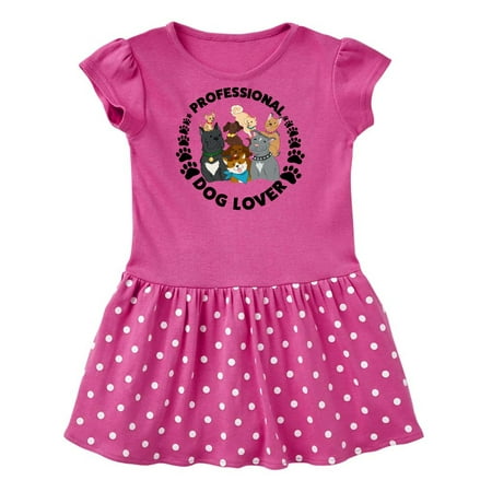 

Inktastic Professional Dog Lover with Cute Dog Family Gift Baby Girl Dress