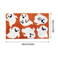 thumbnail image 3 of Lilgiuy Halloween Bath Mat Bathroom Rugs, Orange Ghost Bath Mat Cute Goth Bath Mat Non Slip, Cool Horror Machine Washable Rug Halloween Bathroom Decor for Bedroom Kitchen, 15.74"x23.62", 3 of 5