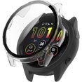 thumbnail image 1 of KOMI Compatible with Garmin Forerunner 265S Case Cover, Scratch-Resistant PC Protective Case with HD Tempered Glass Screen Protector for Garmin Forerunner 265S (not 265)(Clear), 1 of 5