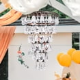 thumbnail image 5 of Outdoor Decorative Solar Crystal Chandelier with White LED Strip, Waterproof Hanging Lantern Suitable for Gardens, Yards, Patios, Gazebos, Parties, And Weddings, 5 of 11