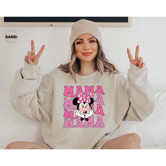 Moonlight Apparel Sweatshirt Women's Long Sleeve Oversized Pullover for Winter Crewneck Funny Graphic Sweater Gift for Moms Soft Fleece Loungewear & Stylish Shirt Casual Wear