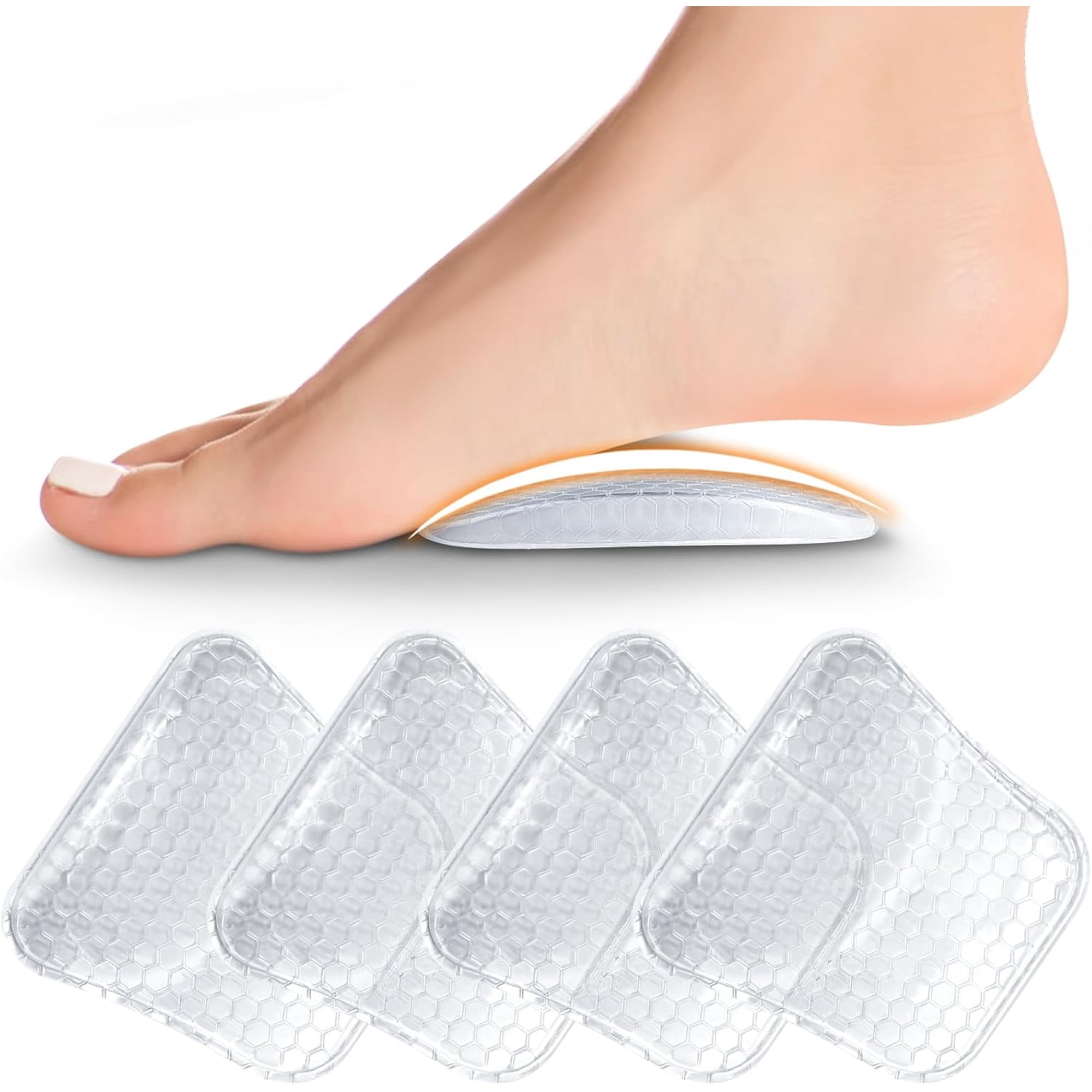 ZAIWOO Arch Support Inserts Women for Flat Feet, Reusable, 2 Height Options | Stable Arch Support for Reduced Foot Fatigue, Secure Fit in Most Shoes, Walk in Greater Comfort, Plantar Fasciitis Relief