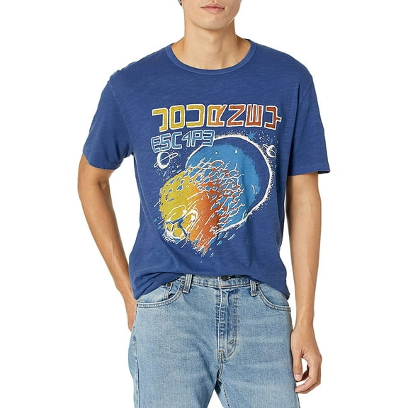 Lucky Brand Men's Journey Escape Tee, Blue,XL