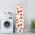 thumbnail image 3 of HELLHERO Ironing Board Cover 15x54 Inch Maple Leaf Notes Iron Board Cover Steam Iron Board Cover Standard Full Size 3 Hook and Loop Fastener Strap, 3 of 5