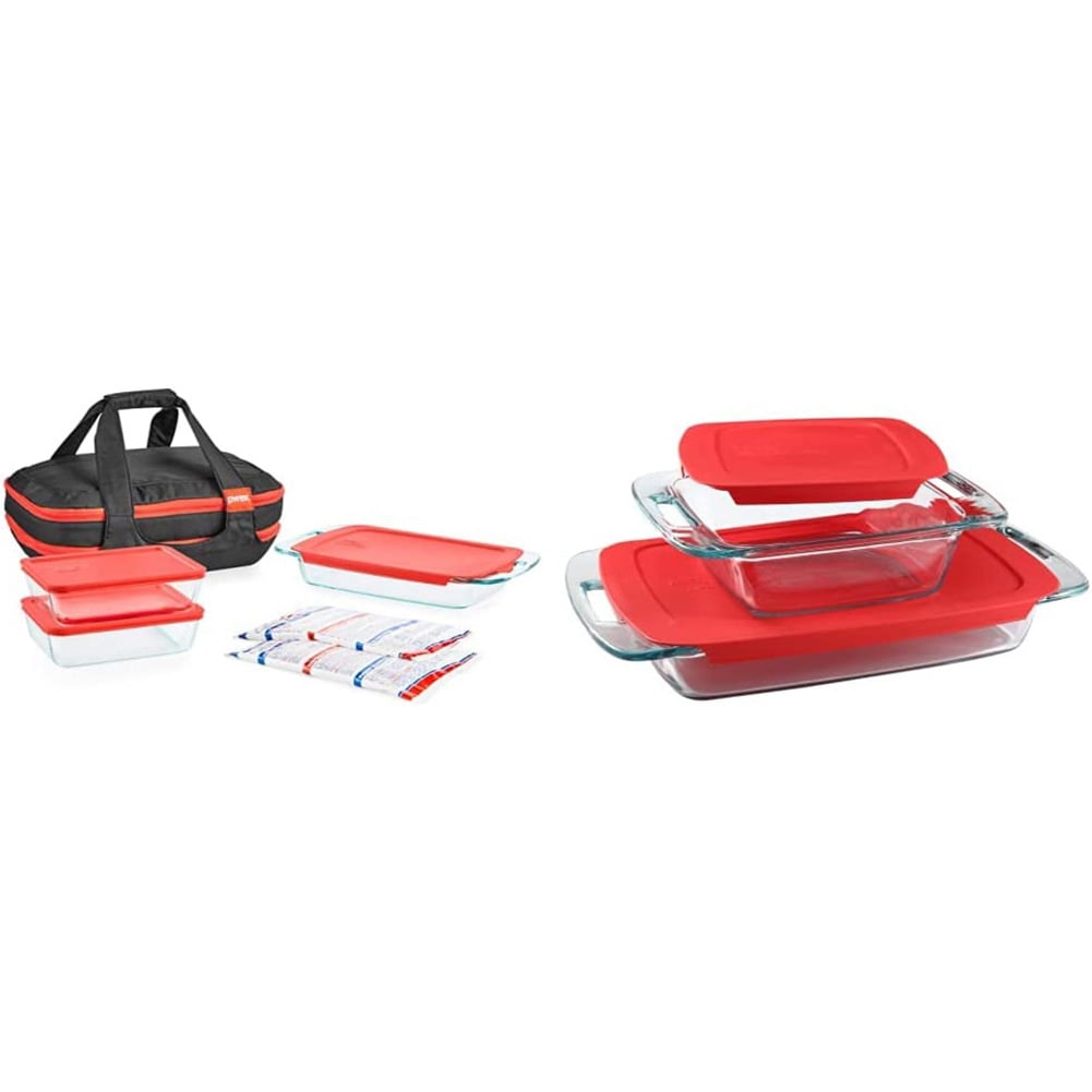 Set of 9 Easy Grab glass baking dishes & Set of 4 Easy Grab glass