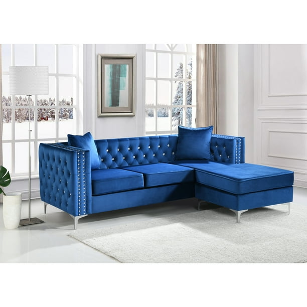 Glory Furniture Paige G829b Sc Sofa Chaise Blue Com Glory Furniture Paige G829b Sc Sofa, What’s Best To Clean Leather Sofa