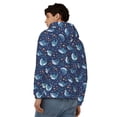 thumbnail image 4 of Honeii Cartoon Sharks2 Print Hoodies for Men, Pullover & Full Zip, Breathable Zip up Hoodie, Sweatshirt-Small, 4 of 5