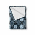 thumbnail image 2 of Swans Soft Flannel Fleece Blanket, Watercolor Effect Floating Plumage on Squares in Old Dusty Blue Tones, Cozy Plush for Indoor and Outdoor Use, 50" x 60", Pale Blue and Multicolor, by Ambesonne, 2 of 6