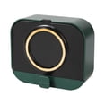 thumbnail image 1 of Jabonera de pared impermeable con tapa transparente para drenaje. verde, 1 of 5