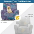 thumbnail image 5 of Renewold Marble Violet Blue Stretch Recliner Couch Cover Heavy Duty Reclining Chair Cover 4 Pieces Lazy Boy Recliner Chair Slipcover Thick Soft Furniture Protector, 5 of 8