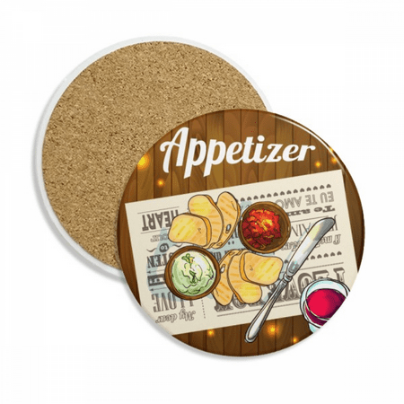 

Appetizer Slice of Bread Wine Coaster Cup Mug Tabletop Protection Absorbent Stone