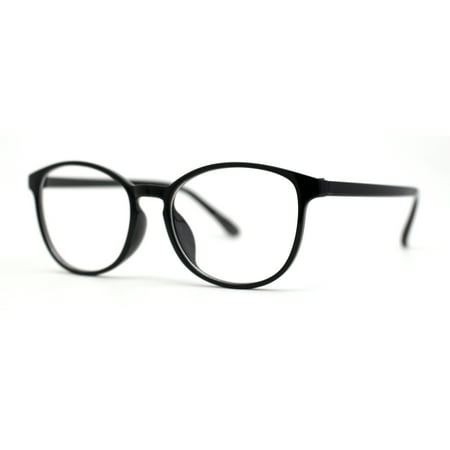Kid Girls Colorful Round Horn Rim Blue Light Filter Computer Glasses Black