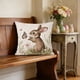 thumbnail image 4 of Funda de cojín de lino con estampado de conejito y huevo de Pascua | Funda de cojín decorativa de 45 x 45 cm para sofá, sillón y cama | Decoración para el hogar con temática de primavera y Pascua, 4 of 6