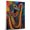Greyhound, variant on Greyhound Dog Stretched Canvas Size 8x12 Harp Canvas – Cute Greyhound Canvas Wall Art of Puppy Playing Harp, Perfect for Dog and Music Fans