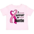 thumbnail image 3 of Inktastic Breast Cancer Awareness I Support My Auntie with Pink Ribbon Boys or Girls Toddler T-Shirt, 3 of 5