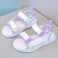 thumbnail image 4 of Liyamei Girls' Fashion Soft Sole Toe Sandals For Summer Purple 13, 4 of 5