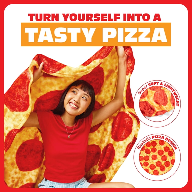 Pizza Blanket by Relatable Large Fleece Throw 65 Inch photo 3