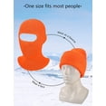 thumbnail image 5 of GRNSHTS 1-Hole Knitted Full Face Cover Adult Unisex Winter Warm Ski Balaclava for Outdoor Women Men (Orange), 5 of 14