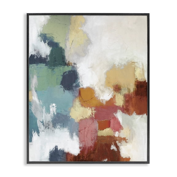 Stupell Industries Modern Dynamic Abstract Hues Black Framed Giclee Art, 11 x 14, by Amber Sterling