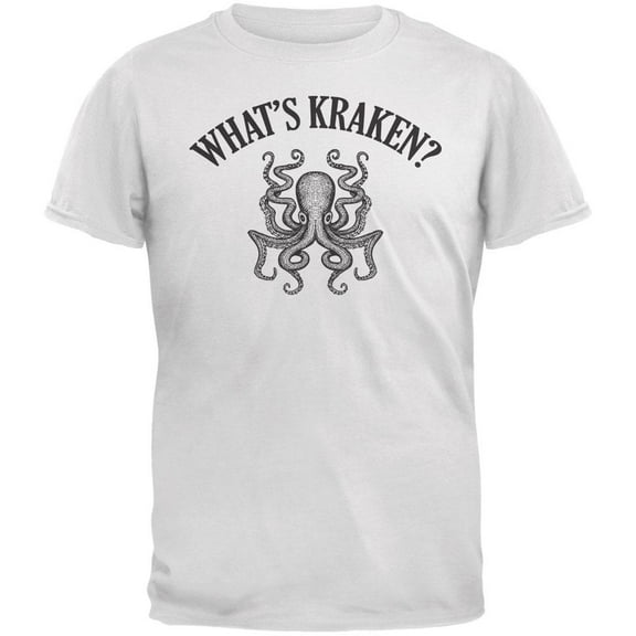 What's Kraken? White Adult T-Shirt - Medium