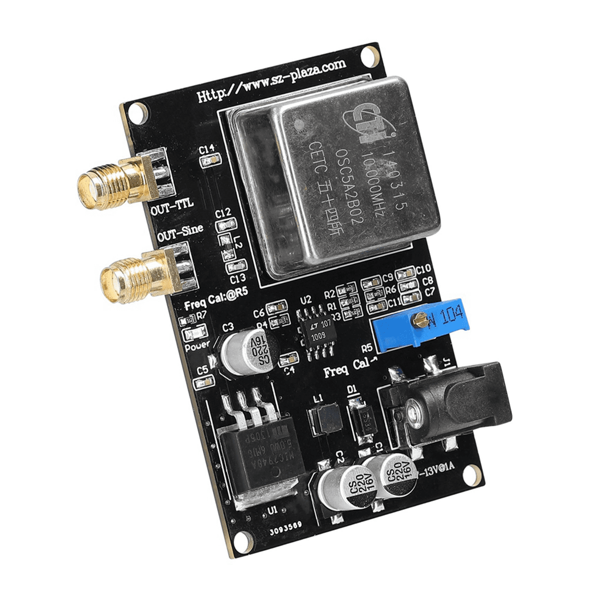 Module OCXO 10 MHz - Source De Fréquence De Référence Faible Bruit | Pour Audio, Radio, Fréquencemètre, Décodeur