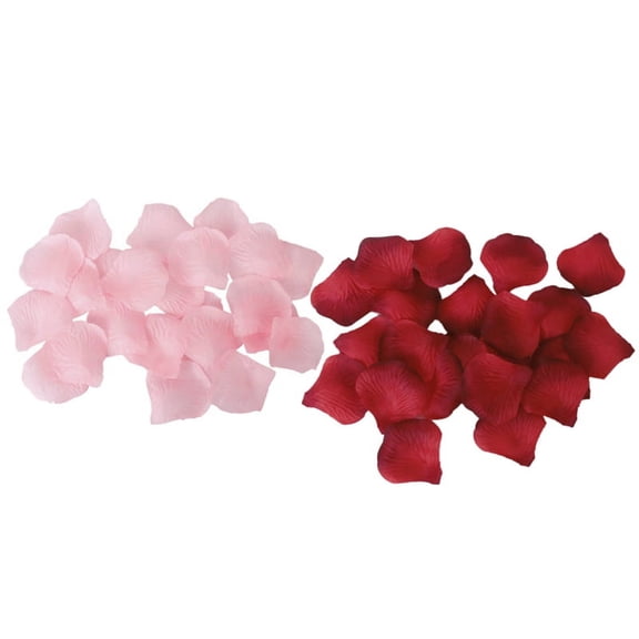 200Pcs Roses Petals for Wedding Decoration - Gradual Red & Light Pink