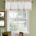 thumbnail image 4 of Valances for Windows, Decorative Rod Pocket Window Valance Curtains, Short Curtain Drapes for Kitchen/Bathroom/Living Room, 2 Panels, 42" W x 12" L, 4 of 8