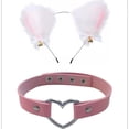 thumbnail image 2 of Diadema Con Orejas De Gato Peludas De Felpa Para Halloween Y Gargantilla De Corazón, Conjunto De Collar Con Campana, Accesorios De Cosplay Para Fiesta De Halloween Minnieouse AP007137-06, 2 of 3