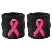 Suddora Black Breast Cancer Wristband Pair.