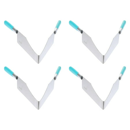 

4pcs Stainless Steel Cake Cutters Food Tongs Cake Cutting Tools (Random Color)