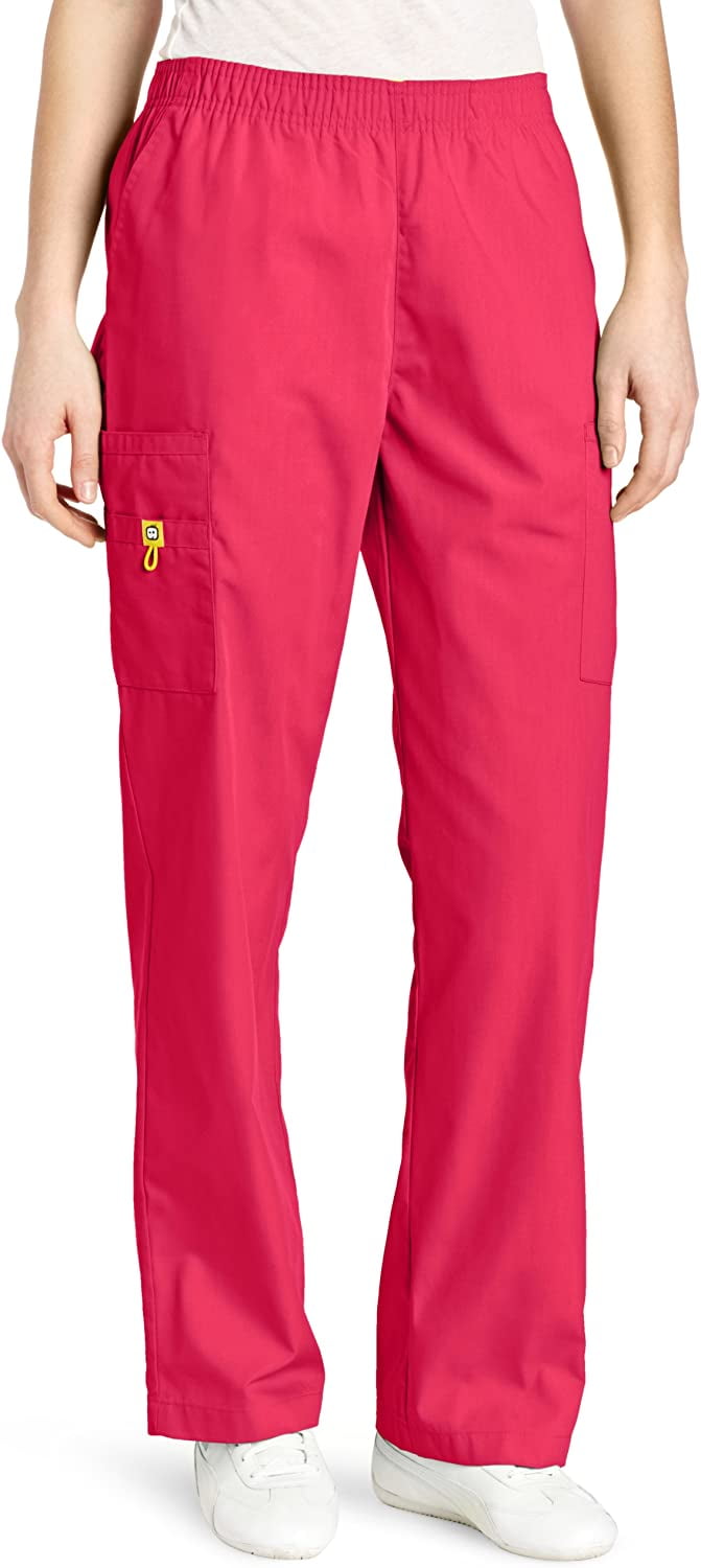 WonderWink Women's Scrubs Quebec Full Elastic Cargo Pant, Hot Pink, 3X/Petite Walmart Canada