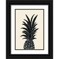 thumbnail image 1 of Uppsala Studio 24x32 Black Ornate Wood Framed with Double Matting Museum Art Print Titled - Black Pineapple, 1 of 4