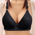 thumbnail image 2 of Hfnxid Push Up Bras for Women Comfortable Breathable No Underwire Deep V Neck Bra Full Coverage Padded Bralette Smoothing Underwear Cotton Seamless Soft Plus Size Bras, 2 of 3