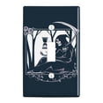 thumbnail image 1 of Death Grim Reaper Waiting With Hourglass Plastic Wall Decor Toggle Light Switch Plate Cover, 1 of 3