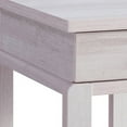 thumbnail image 2 of 24 Inch Modern Chairside Table with Drawer and Shelf, Block Legs, White, 2 of 5